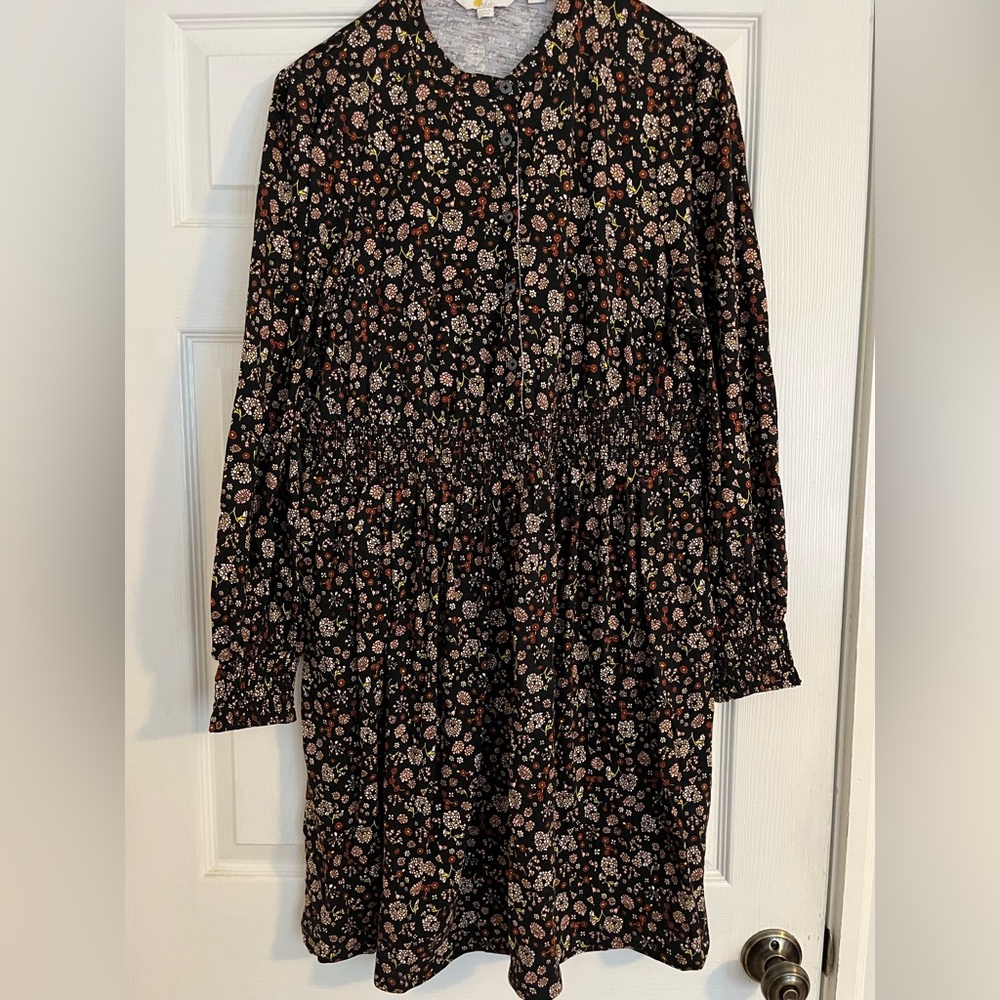 Boden jersey mini dress. Fall floral